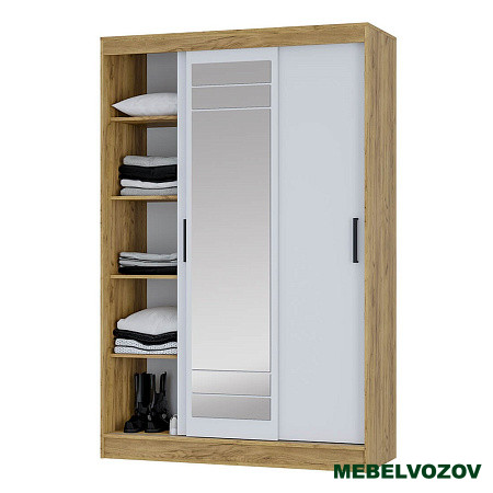 Шкаф-купе "Тео" ШКК-02  (крафт/ белый) от компании Мебельвозов в Нижнем Новгороде