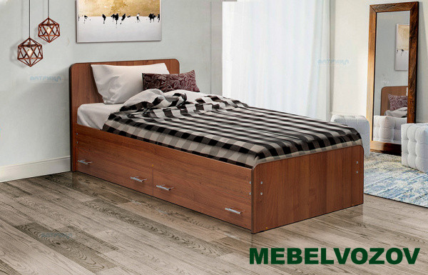 Кровать на уголках с ящиками №5 900 от магазина Мебельвозов в Нижнем Новгороде