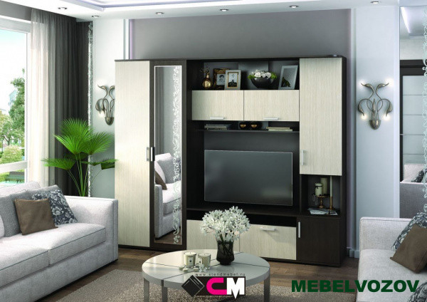 Стенка в гостиную Софи (венге/дуб) от интернет магазина Mebelvozov в Нижнем Новгороде