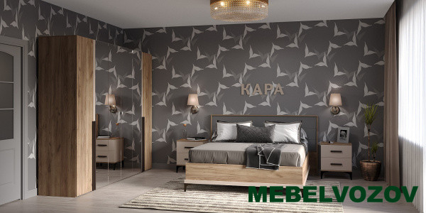 Модульная спальня КАРА. Комплект 1 от магазина Мебельвозов в Нижнем Новгороде
