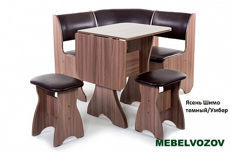 Кухонный уголок Тюльпан-мини Венге/Умбер от магазина Мебельвозов в Нижнем Новгороде