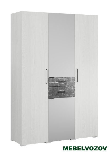 Шкаф трехдверный Теана (ясень анкор светлый) от компании Мебельвозов в Нижнем Новгороде