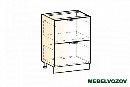 Стоун шкаф рабочий L600 2 ящ. фото от Мебельвозов в Нижнем Новгороде