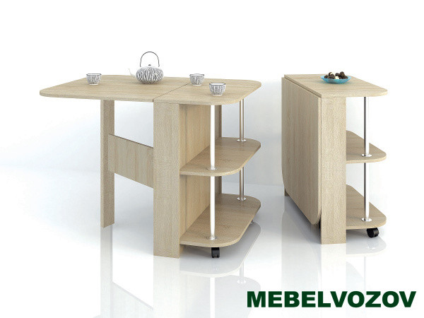 Стол книжка с полками дуб сонома от магазина Мебельвозов в Нижнем Новгороде