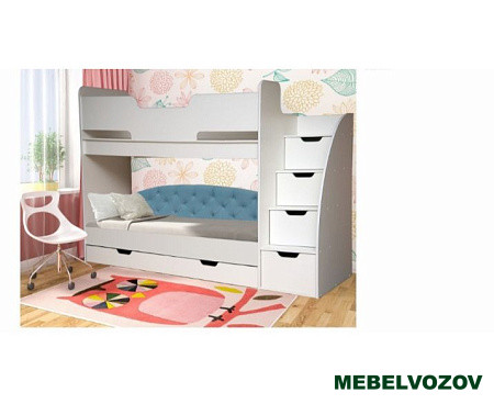 Кровать двухъярусная "Юниор -13" детальное изображение от магазина mebelvozov.ru в Нижнем Новгороде