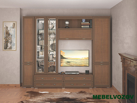 Пенал с полками ЛШ-1 Ливорно (орех донской) от компании Мебельвозов в Нижнем Новгороде