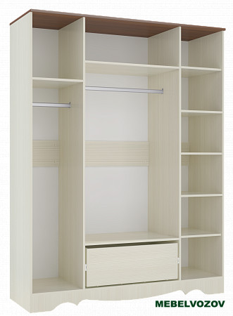 Шкаф четырехдверный в спальню Латте 4 от компании Мебельвозов в Нижнем Новгороде