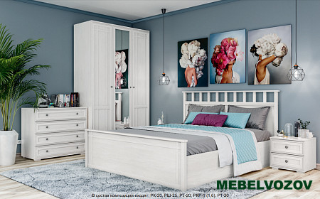 Шкаф трехстворчатый РШ-25 Ричард (анкор светлый) от компании Мебельвозов в Нижнем Новгороде