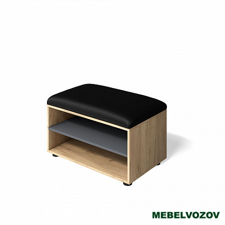 Модульная прихожая "Мини-Лайт" (графит /дуб золотой крафт) вариант 5  от магазина Мебельвозов в Нижнем Новгороде