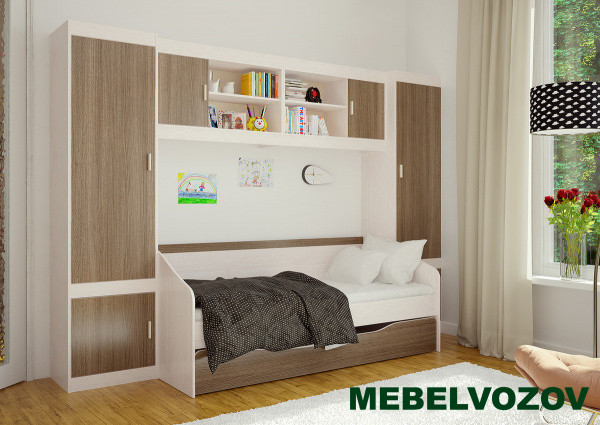 Модульная мебель для детской «Паскаль» Компоновка 4 детальное изображение от магазина mebelvozov.ru в Нижнем Новгороде