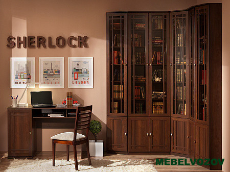 Шкафы для книг Библиотека «Sherlock» Компоновка 1 от компании Мебельвозов
