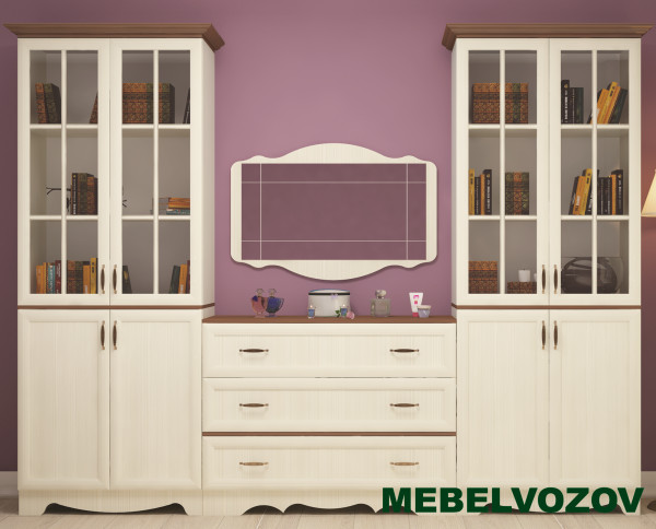 Шкаф комбинированный Латте 24-02 от компании Мебельвозов в Нижнем Новгороде