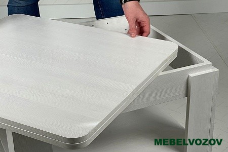 Стол журнальный Адам 1 (белый рамух) от Mebelvozov в Нижнем Новгороде