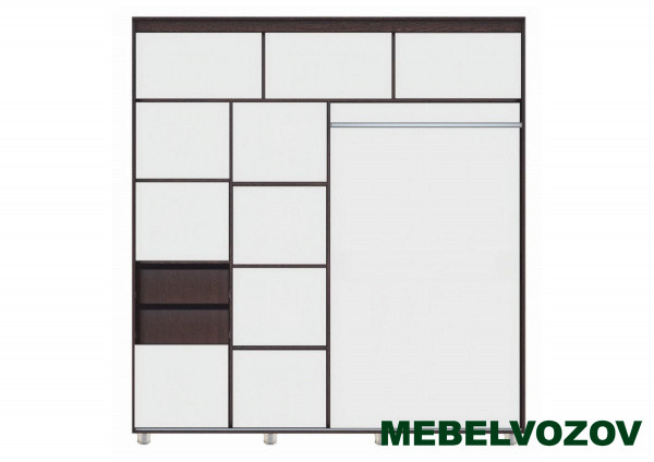 Шкаф-купе Комфорт 12 (без зеркал) 2м. от компании Мебельвозов в Нижнем Новгороде