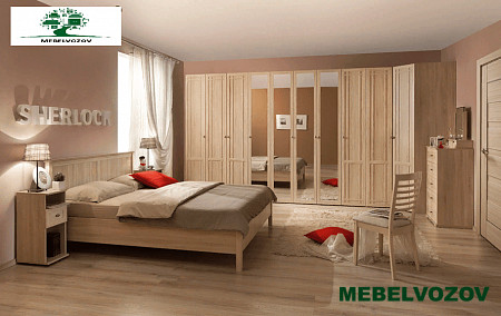 Спальня SHERLOCK, Дуб Сонома. Комплект 2 от магазина Мебельвозов в Нижнем Новгороде