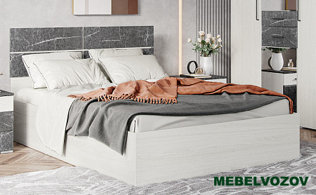 Кровать с ортопедическим основанием Теана 140х200 (ясень анкор светлый) от магазина Мебельвозов в Нижнем Новгороде