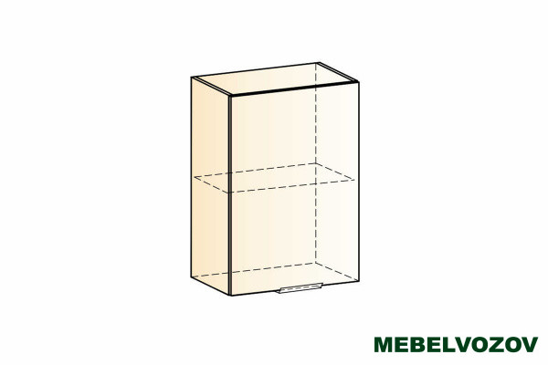 Стоун шкаф навесной L500 H720 1 дв.гл. фото от Мебельвозов в Нижнем Новгороде