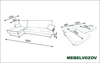 Угловой диван Верона-3 от магазина Мебельвозов в Нижнем Новгороде