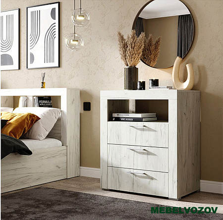 ГРАНД Комод К2 (ДУБ КРАФТ БЕЛЫЙ) от магазина Мебельвозов в Нижнем Новгороде