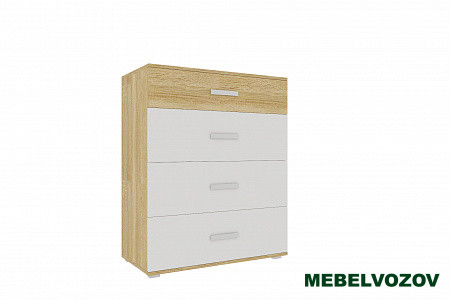 Комод Next 40-2(Дуб Сонома/Белая Аляска) от магазина Мебельвозов в Нижнем Новгороде