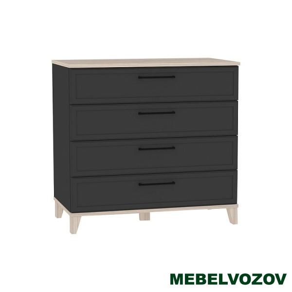 Aurelio 6 (гостиная) Комод (модуль 175), Антрацит-Блеквуд Сатиновый от магазина Мебельвозов в Нижнем Новгороде