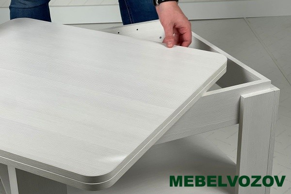 Стол журнальный Адам 1 (белый рамух) - фото от Mebelvozov в Нижнем Новгороде Стол журнальный Адам 1 (белый рамух) от Mebelvozov в Нижнем Новгороде