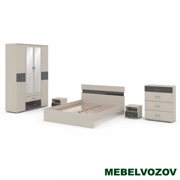 Модульная спальня Сити Компановка 2 от магазина Мебельвозов в Нижнем Новгороде