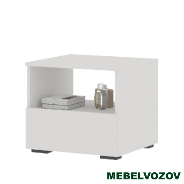 ХЕЛЕН ТБ 01 Тумба прикроватная (БЕЛЫЙ) от магазина Мебельвозов в Нижнем Новгороде