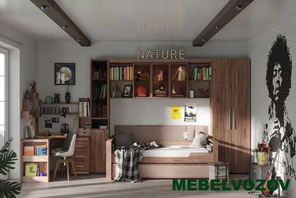 Подростковая мебель Nature. Комплект 1 детальное изображение от магазина mebelvozov.ru в Нижнем Новгороде