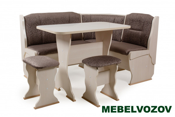 Кухонный уголок Орхидея Флок Мокко от магазина Мебельвозов в Нижнем Новгороде