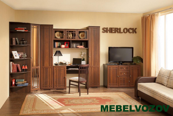 Модульная гостиная «Sherlock» орех шоколадный Комплектация 1 от Mebelvozov в Нижнем Новгороде