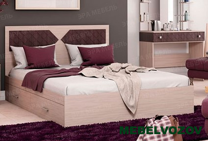 Кровать Николь 1.4 (ясень шимо) от магазина Мебельвозов в Нижнем Новгороде