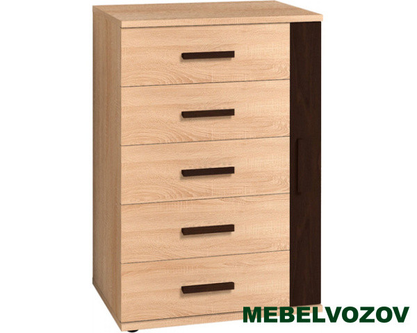 Комод Bauhaus 10  (Дуб Сонома/Орех Шоколадный) от магазина Мебельвозов в Нижнем Новгороде