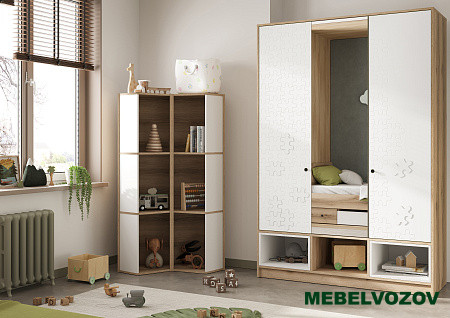 КИВИ ШК-03 Шкаф 3ств с зеркалом детальное изображение от магазина mebelvozov.ru в Нижнем Новгороде