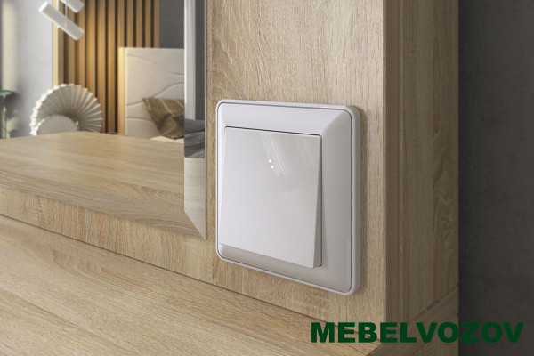 Трюмо Зара (Дуб сонома/белый) от магазина Мебельвозов в Нижнем Новгороде