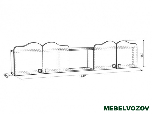 Полка Фэнтези  детальное изображение от магазина mebelvozov.ru в Нижнем Новгороде