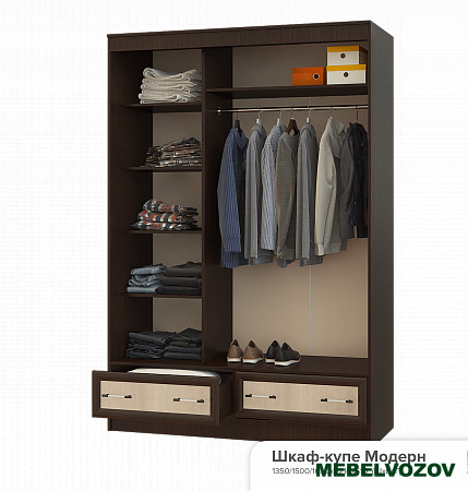 Шкаф-купе "Модерн" 1,65м  от компании Мебельвозов в Нижнем Новгороде