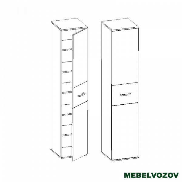 Шкаф в гостинную однодверный Сити 31 от компании Мебельвозов в Нижнем Новгороде