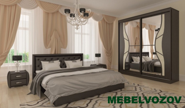 Шкаф-купе Оскар 11-2 (Венге магия/Бежевое стекло) от компании Мебельвозов в Нижнем Новгороде