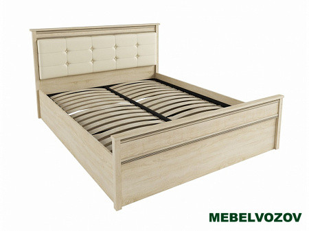 Кровать Ливорно 1,4 ЛКР-1 с ортопед. основанием на опорах (дуб сонома) от магазина Мебельвозов в Нижнем Новгороде