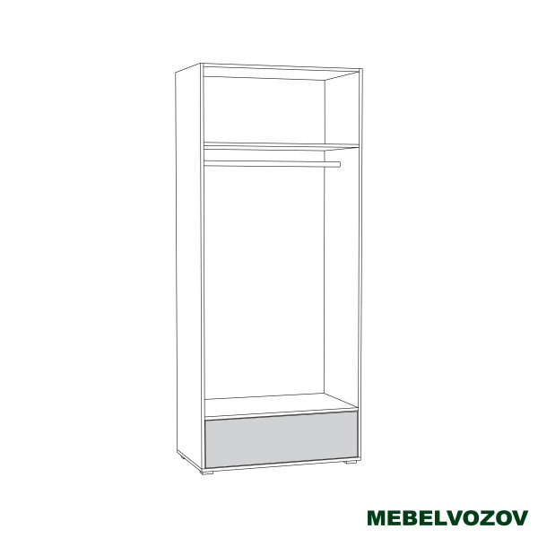 Шкаф для одежды Вуди 13.138 от компании Мебельвозов в Нижнем Новгороде