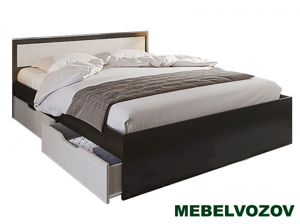 Кровать ГАРМОНИЯ КР 605 с ящиками 1400 от магазина Мебельвозов в Нижнем Новгороде