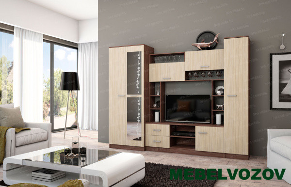 Гостиная Марта ясень шимо от интернет магазина Mebelvozov в Нижнем Новгороде