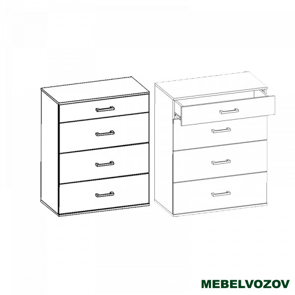 Комод Сити 40-2  от компании Мебельвозов в Нижнем Новгороде