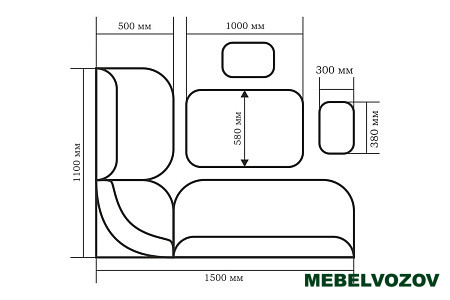 Кухонный уголок Орхидея Люкс ЯСЕНЬ от магазина Мебельвозов в Нижнем Новгороде