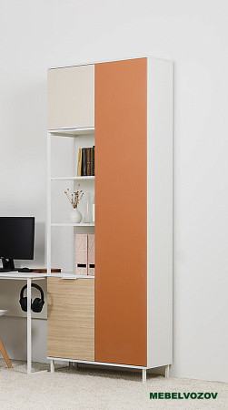 Марвэл Шкаф комбинированный 13.22 (Белый PE шагрень) детальное изображение от магазина mebelvozov.ru в Нижнем Новгороде