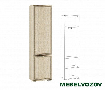 Пенал платяной с выдвижной штангой ЛШ-2 Ливорно (дуб сонома) от компании Мебельвозов в Нижнем Новгороде