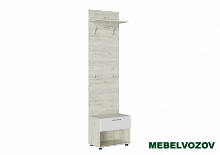 САФАРИ ТМ-003 Тумба с вешалкой (Дуб крафт белый) от магазина Мебельвозов в Нижнем Новгороде