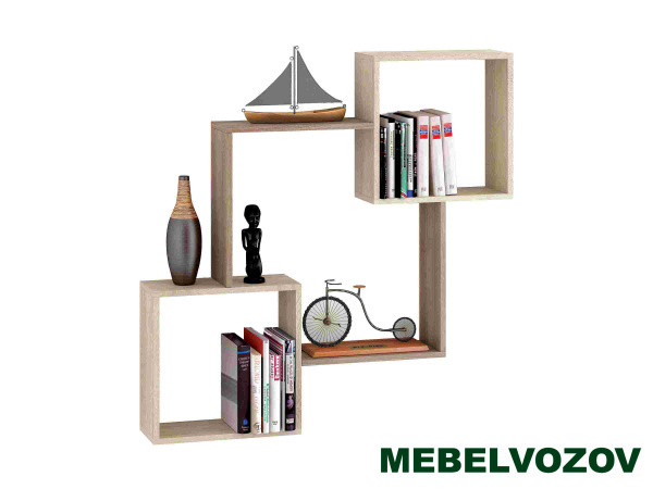 Полка навесная ПН-2 (Ясень шимо/Дуб Сонома) фото от Мебельвозов в Нижнем Новгороде