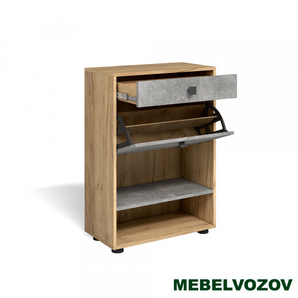 Обувница "Мини-Лайт" МЛ-4 (ателье светлое/дуб золотой крафт)- фото от магазина Мебельвозов в Нижнем Новгороде Обувница "Мини-Лайт" МЛ-4 (ателье светлое/дуб золотой крафт) от магазина Мебельвозов в Нижнем Новгороде